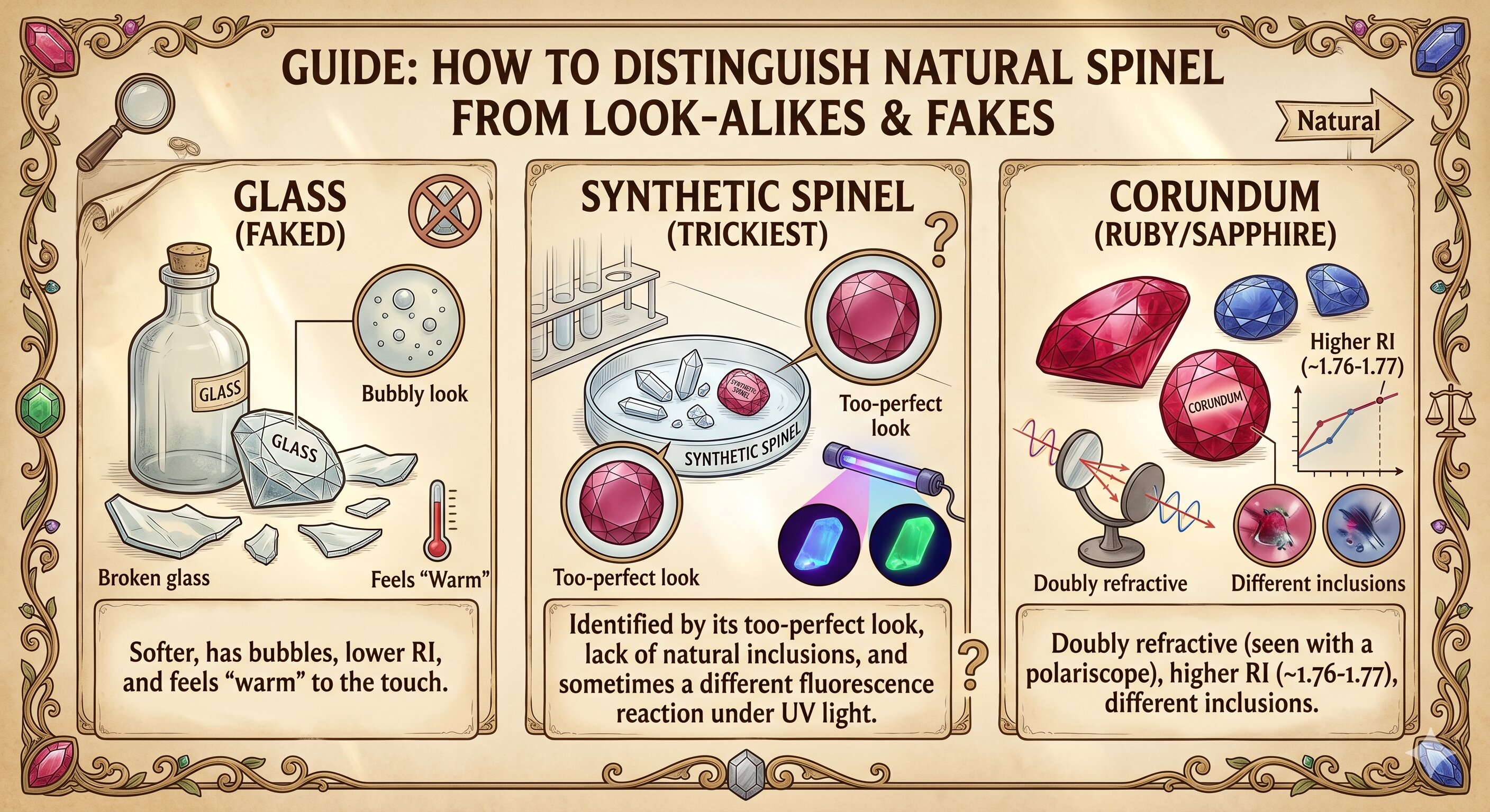 How to Distinguish Natural Spinel
